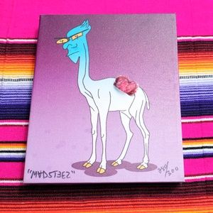 RedBull Valentines original painting by Madsteez, Love Theme, media promotion.